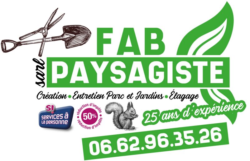 Affiche FAB PAYSAGISTE par secretariat-albi à Albi, services de création et entretien de jardins avec réduction d’impôts